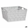 Panier Multi-usages Blanc Tissu 30,4 x 14 x 20 cm (18 Unités)