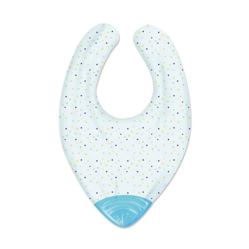 Chicco Gummy Bib Bavoir de Dentition +2m Bleu