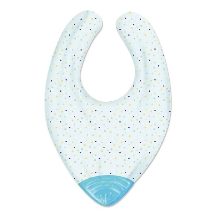 Chicco Gummy Bib Bavoir de Dentition +2m Bleu