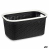 Panier à linge Blanc Plastique 36 L 36 x 25,5 x 53 cm (12 Unités)