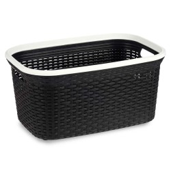 Panier à linge Blanc Plastique 36 L 36 x 25,5 x 53 cm (12 Unités)