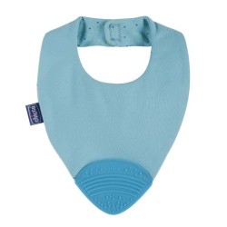 Chicco Gummy Bib Bavoir de Dentition +2m Bleu