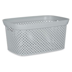 Panier à linge Gris Plastique 10 L 24 x 17 x 35 cm (24 Unités)