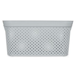 Panier à linge Gris Plastique 10 L 24 x 17 x 35 cm (24 Unités)