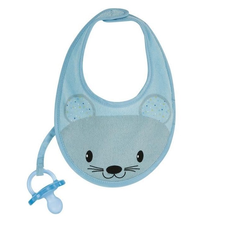 Chicco Fresh Bib Bavoir de Dentition +4m Bleu