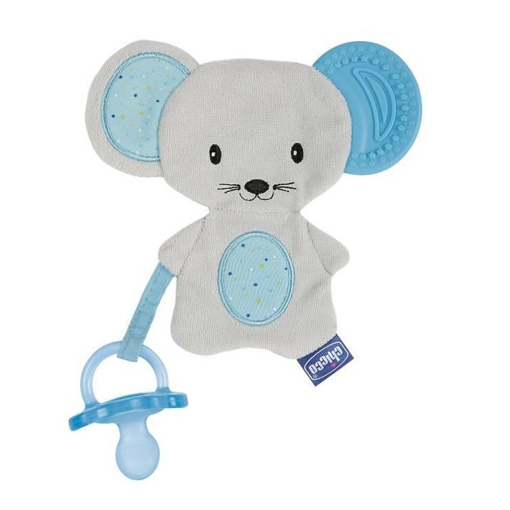Chicco Fresh Friends Doudou de Dentition +4m Bleu