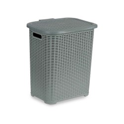 Panier à linge Gris Plastique 42 L 34,5 x 48 x 41 cm (10 Unités)