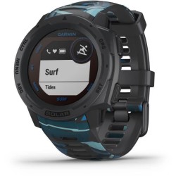 Garmin - Instinct Solar Surf - Montre Connectée GPS & Santé - Autonomie Prolongée via l'énergie Solaire - Pipeline