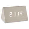 Montre Numérique de Table Blanc PVC Bois MDF 11,7 x 7,5 x 8 cm (12 Unités)