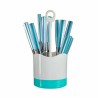 Ensemble de Couverts Bleu Acier inoxydable (8 Unités)