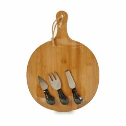 Plateau à fromages Métal Bambou 28 x 3 x 33 cm (12 Unités)