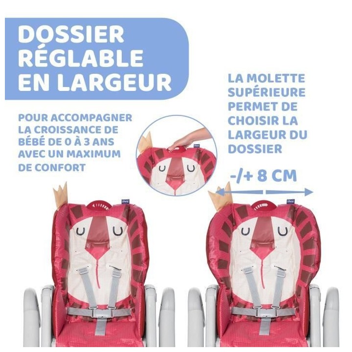CHICCO - Chaise Haute Polly 2 Start Lion