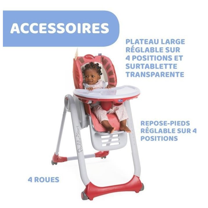 CHICCO - Chaise Haute Polly 2 Start Lion