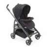 CHICCO Poussette combinée trio Love Up - Siege Auto Oasys groupe 0+ et Nacelle - 0-36 mois - Dossier inclinable - Black Beauty