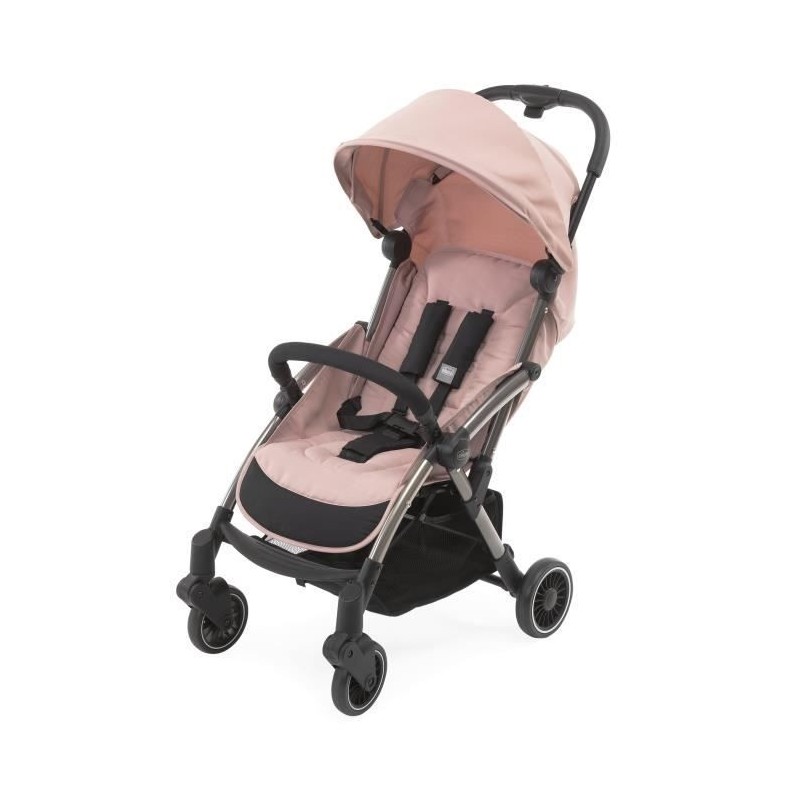 CHICCO Poussette citadine Cheerio - Des la naissance - Jusqu'a 15kg - Pliage automatique One Touch - Blossom