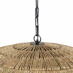 Suspension Noir Naturel Fer 220-240 V 61 x 61 x 50 cm