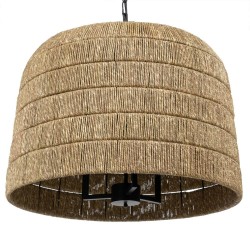 Suspension Noir Naturel Fer 220-240 V 61 x 61 x 50 cm