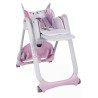 CHICCO Chaise Haute Polly 2 Start 4 Roues Miss Pink