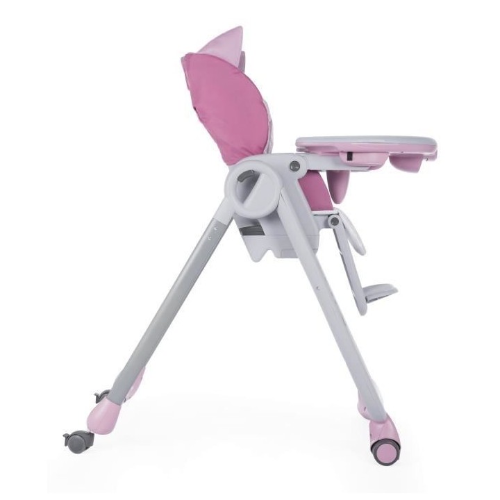CHICCO Chaise Haute Polly 2 Start 4 Roues Miss Pink