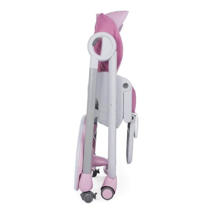 CHICCO Chaise Haute Polly 2 Start 4 Roues Miss Pink