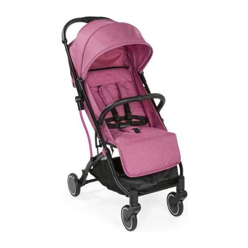 CHICCO Trolley Me - Poussette Compacte Pliable - De 0 a 15kg - Arceau de sécurité - Rose