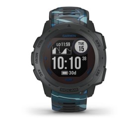 Garmin - Instinct Solar Surf - Montre Connectée GPS & Santé - Autonomie Prolongée via l'énergie Solaire - Pipeline