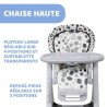 CHICCO Chaise Haute Polly Progres5 4 Roues - Anthracite - Des la naissance