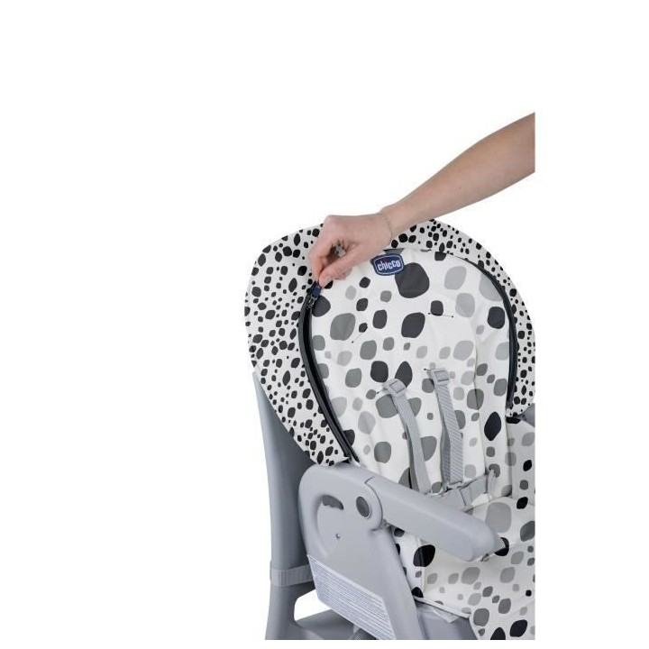 CHICCO Chaise Haute Polly Progres5 4 Roues - Anthracite - Des la naiss