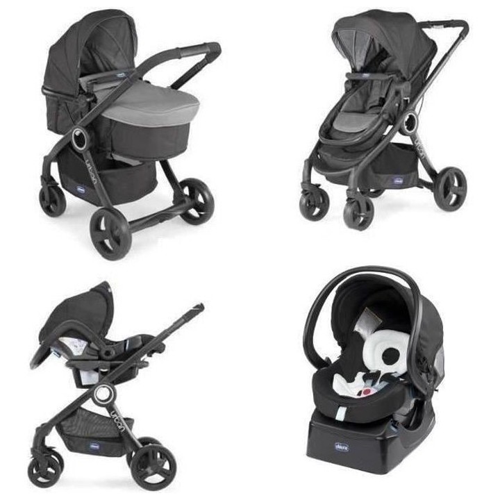 CHICCO Poussette combinée Pack Urban Plus - Des la naissance - Jusqu'