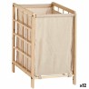 Panier à linge Beige Bois 35 L 33 x 60 x 39,5 cm (12 Unités)