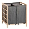 Panier à linge Marron Gris Bois 30 L x 2 33 x 60 x 59,5 cm (12 Unités)