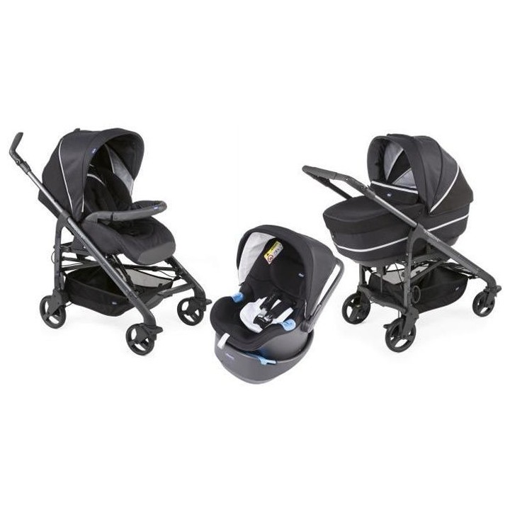 CHICCO Poussette trio Love Up Bebecare - Siege Auto Oasys groupe 0+ et