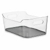 Organiseur de Tiroirs Plastique recyclé Gris 17 x 10,5 x 24,5 cm (12 Unités)