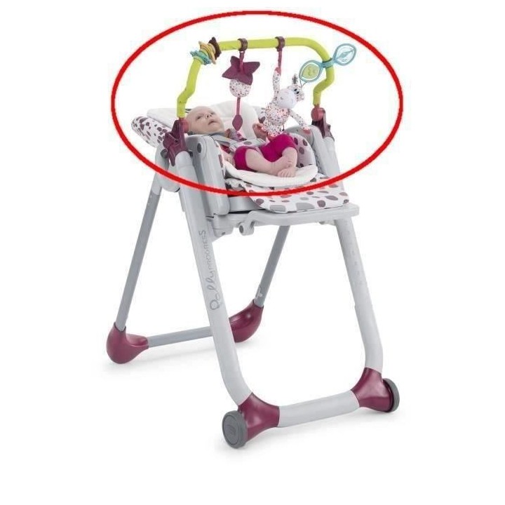 CHICCO UNIQUEMENT Barre de jeu et Coussin réducteur pour Chaises Haut