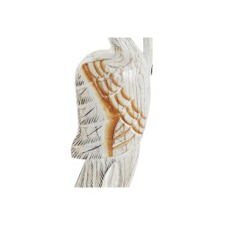 Figurine Décorative DKD Home Decor Blanc Marron Clair Tropical Héron 80 cm 15 x 7 x 100 cm