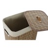 Panier à linge DKD Home Decor Beige Naturel Bambou Bois MDF 3 Pièces 40 x 30 x 60 cm