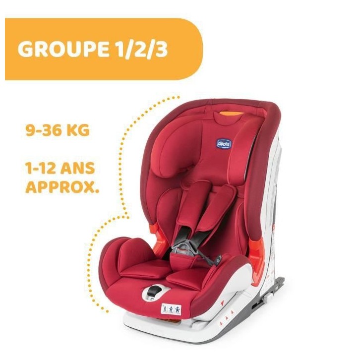 CHICCO Siege auto Youniverse Fix Goupe 123 - Red passion
