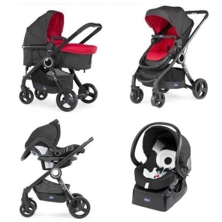 CHICCO Poussette combinée Pack Urban Plus - Des la naissance - Jusqu'