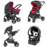 CHICCO Poussette combinée Pack Urban Plus - Des la naissance - Jusqu'a 15kg - Rouge Wave