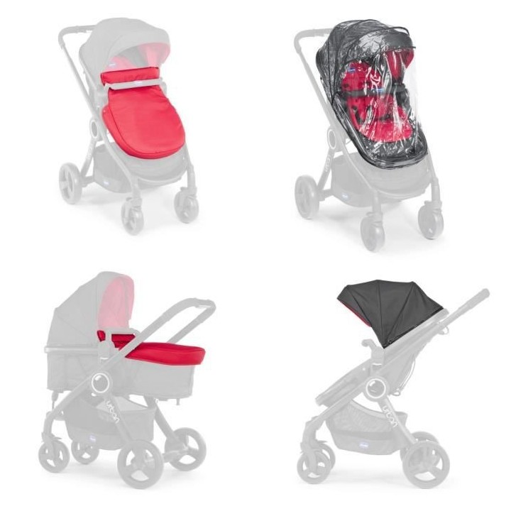CHICCO Poussette combinée Pack Urban Plus - Des la naissance - Jusqu'