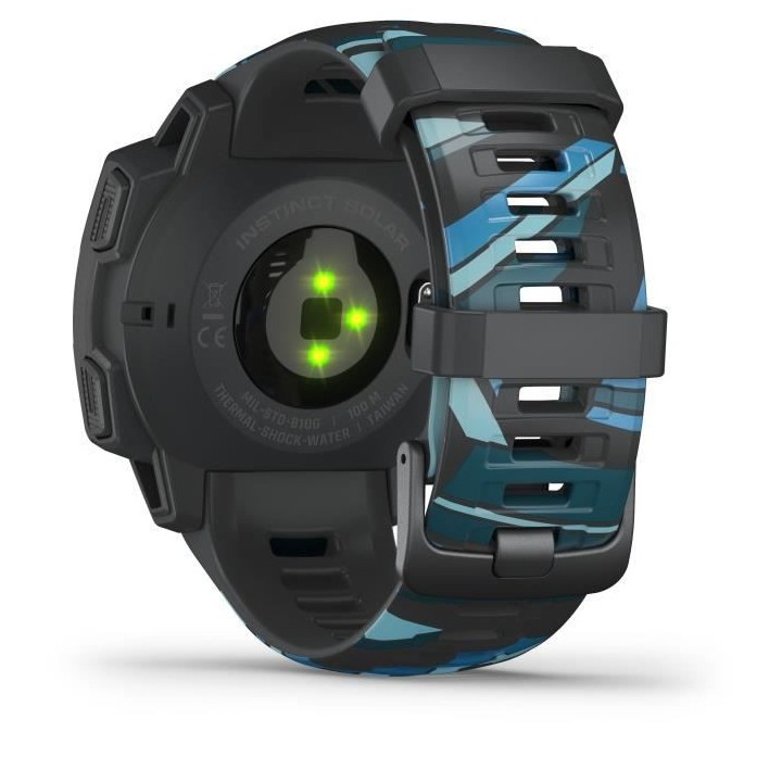Garmin - Instinct Solar Surf - Montre Connectée GPS & Santé - Autono