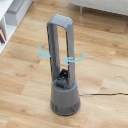 Ventilateur Sans Pales avec Filtre Purificateur et Télécommande InnovaGoods BLOHO Gris (Reconditionné B)