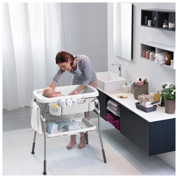 CHICCO - Combi Bain - Change Cuddle & Bubble Dots