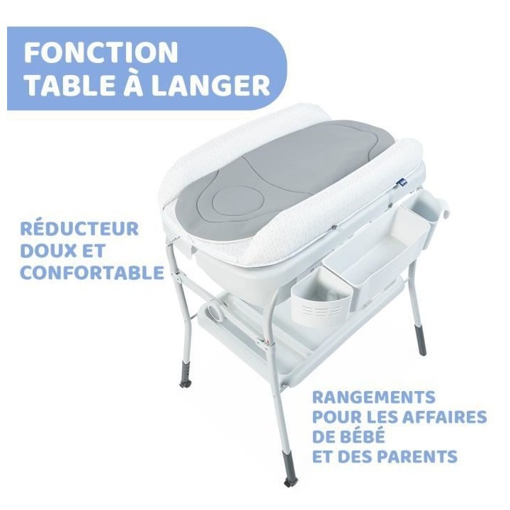 CHICCO - Combi Bain - Change Cuddle & Bubble Dots