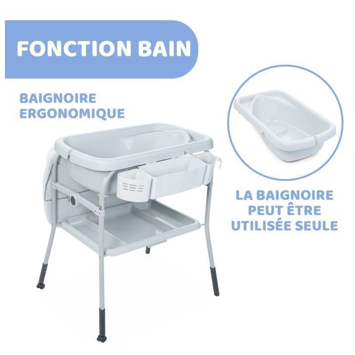 CHICCO - Combi Bain - Change Cuddle & Bubble Dots