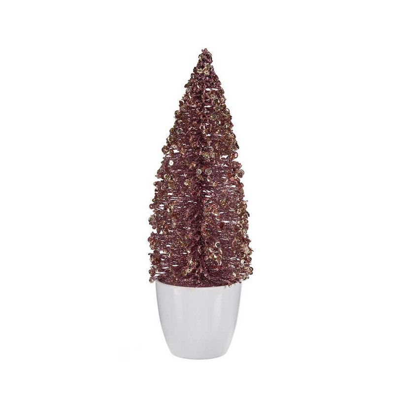 Sapin de Noël Petit Rose Doré Plastique 9 x 28 x 9 cm