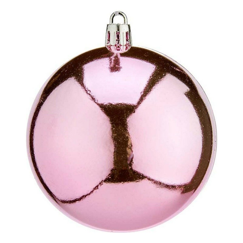 Boules de Noël Ø 8 cm 16 Unités Rose Plastique 8 x 9 x 8 cm