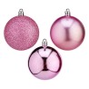 Boules de Noël Ø 7 cm 20 Unités Rose PVC