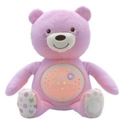 CHICCO Ourson Projecteur Baby Bear Rose First Dreams