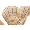 Set de basket DKD Home Decor 42 x 42 x 48 cm Métal polypropylène Boho